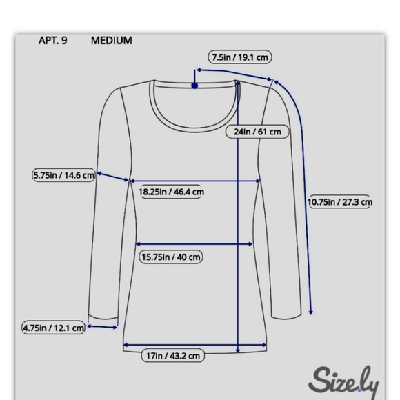 Apt. 9 Juniors Studded Butterfly Shirt Top M Multicolored 3/4 Sleeves V-Neck - Picture 8 of 9